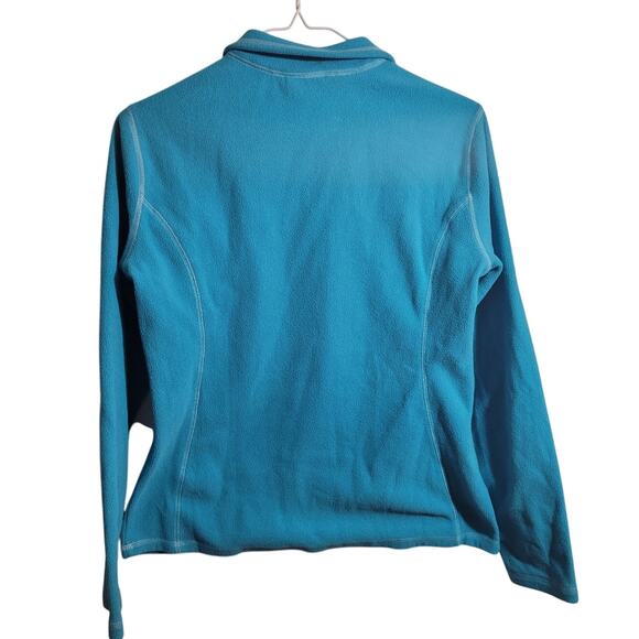 Eddie bauer polartec fleece quarter zip turquoise outdoor pullover xs womens - Picture 3 of 9